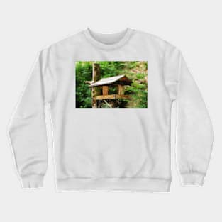 Wooden Bird Table Crewneck Sweatshirt